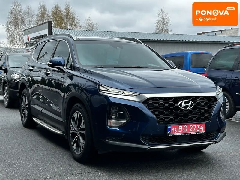 Hyundai Santa FE, 2018 р., Дизель, 95 тис. км, Позашляховик / Кросовер, Синій, Житомир AT-10414631 фото