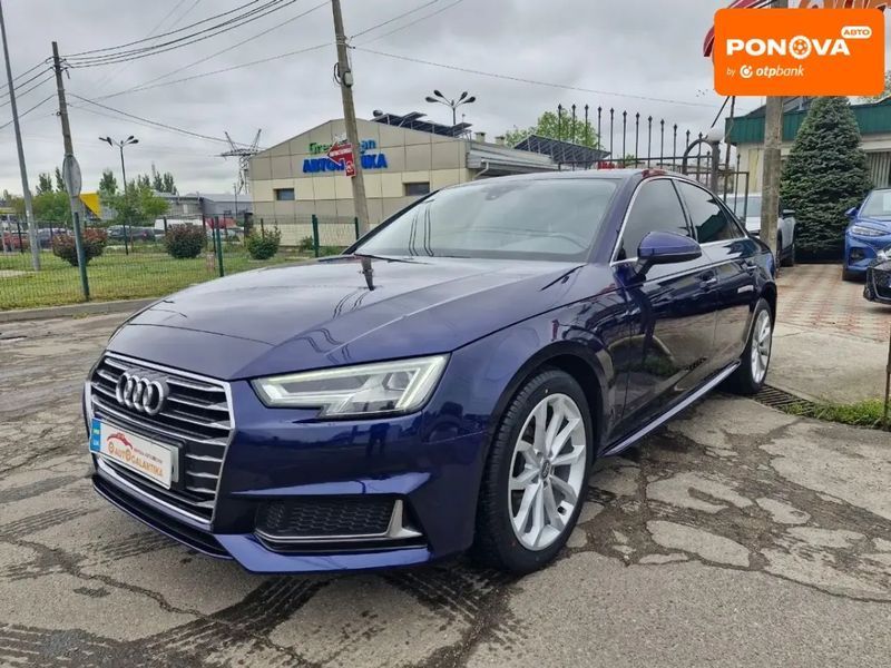 Audi A4, 2019 р., Бензин, 70 тис. км, Седан, Синій, Миколаїв AT-10417442 фото
