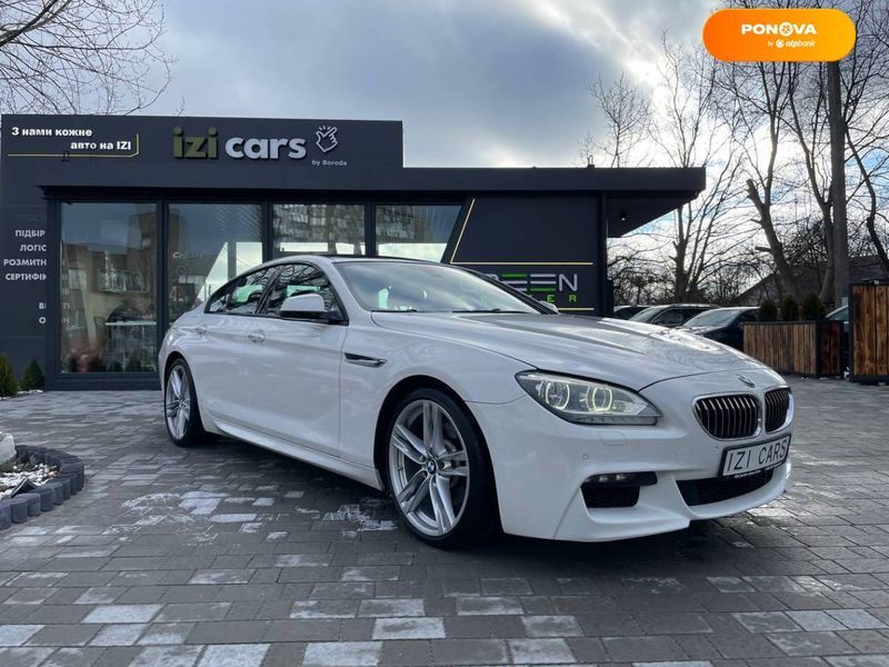 BMW 6 Series Gran Coupe, 2014, Бензин, 2.98 л., 80 тыс. км, Купе, Белый, Львов 45217 фото