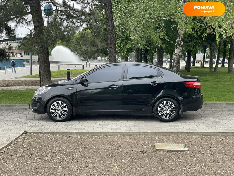 Kia Rio, 2013, Газ пропан-бутан / Бензин, 1.4 л., 195 тис. км, Седан, Чорний, Дніпро (Дніпропетровськ) 48350 фото