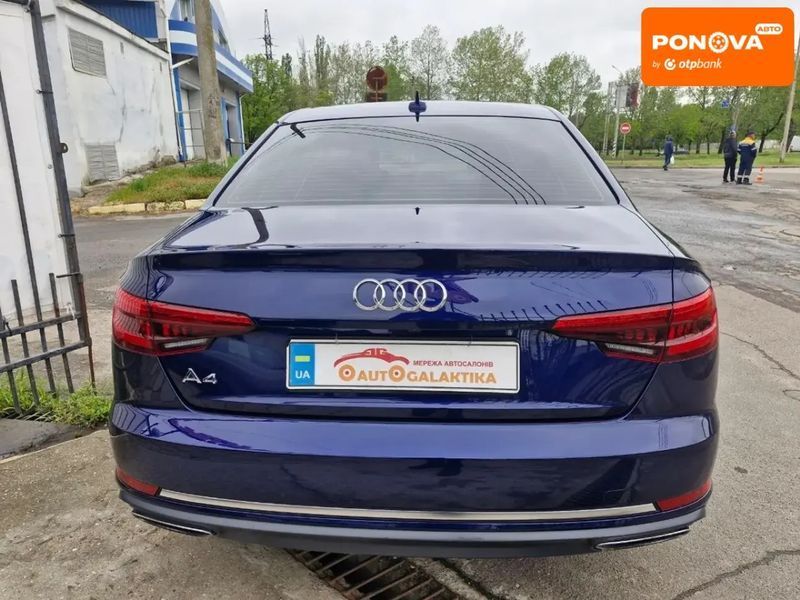 Audi A4, 2019 р., Бензин, 70 тис. км, Седан, Синій, Миколаїв AT-10417442 фото