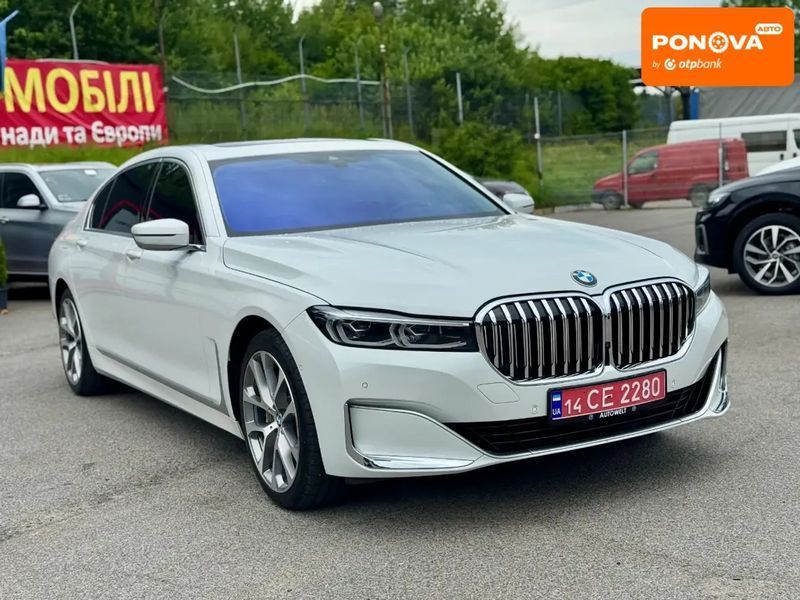 BMW 7 Series, 2021 р., Бензин, 73 тис. км, Седан, Білий, Львів AT-10399851 фото