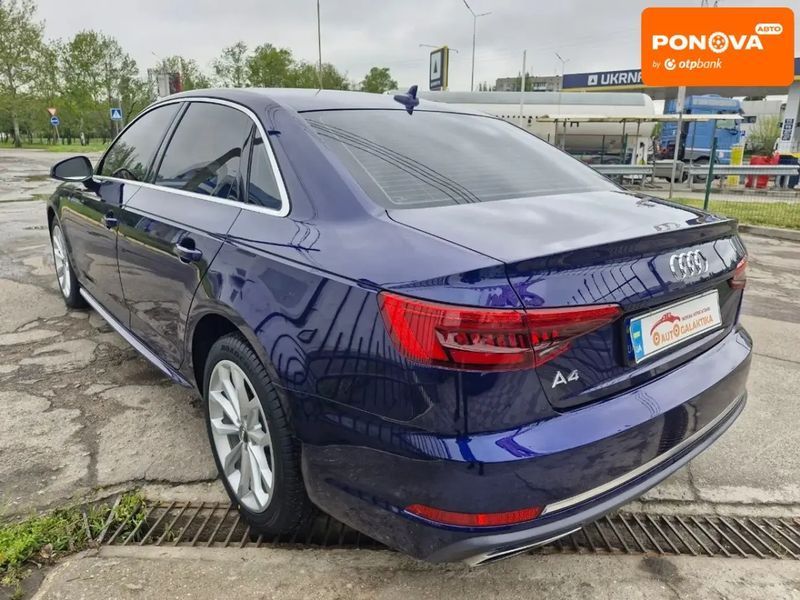 Audi A4, 2019 р., Бензин, 70 тис. км, Седан, Синій, Миколаїв AT-10417442 фото