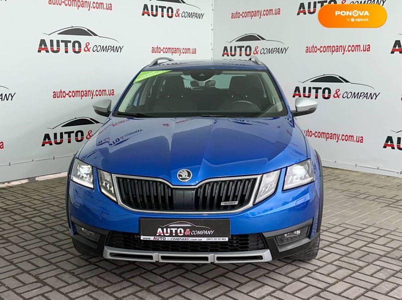 Skoda Octavia Scout, 2018, Дизель, 2 л., 151 тис. км, Універсал, Синій, Львів 38531 фото