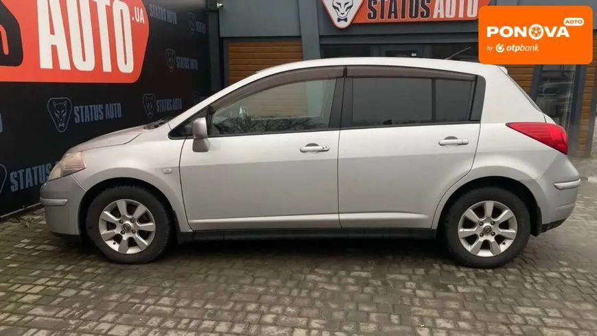Nissan TIIDA, 2008 р., Бензин, 216 тис. км, Хетчбек, Сірий, Вінниця AT-10407376 фото