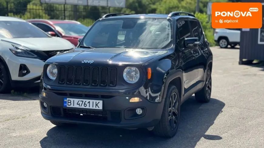 Jeep Renegade, 2016 р., Бензин, 140 тис. км, Позашляховик / Кросовер, Чорний, Полтава AT-10421522 фото