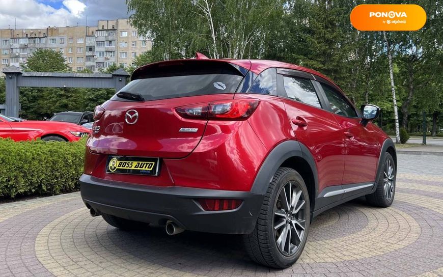 Mazda CX-3, 2015, Бензин, 2 л., 101 тис. км, Позашляховик / Кросовер, Червоний, Львів 52916 фото