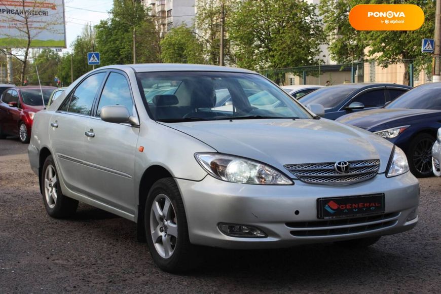 Toyota Camry, 2003, Бензин, 2.36 л., 321 тис. км, Седан, Сірий, Одеса 40067 фото