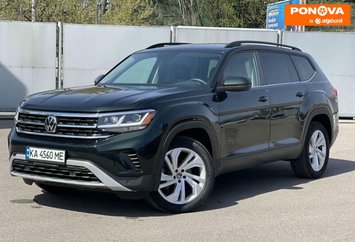 Volkswagen Atlas, 2021, Бензин, 3.6 л., 98 тис. км, Позашляховик / Кросовер, Сірий, Київ Cars-Pr-267367 фото