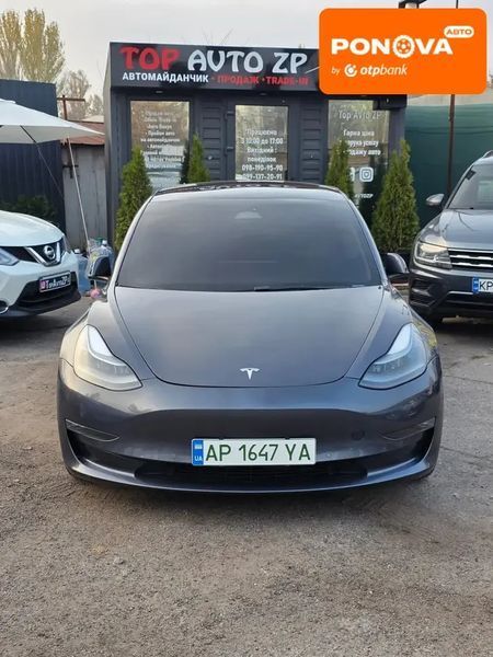 Tesla Model 3, 2022 р., Електро, 83 тис. км, Седан, Сірий, Запоріжжя AT-10409525 фото