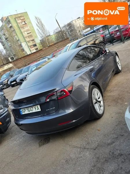 Tesla Model 3, 2022 р., Електро, 83 тис. км, Седан, Сірий, Запоріжжя AT-10409525 фото