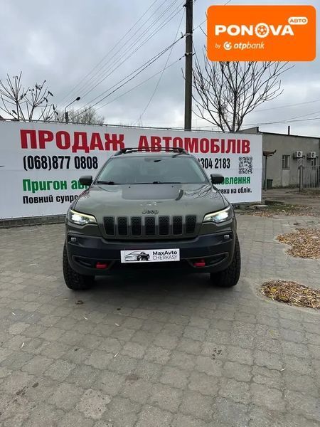 Jeep Cherokee, 2020 р., Бензин, 124 тис. км, Позашляховик / Кросовер, Зелений, Черкаси AT-10411028 фото