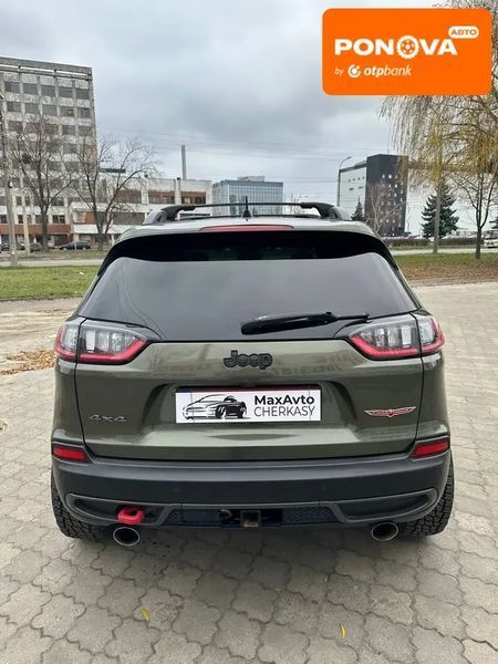 Jeep Cherokee, 2020 р., Бензин, 124 тис. км, Позашляховик / Кросовер, Зелений, Черкаси AT-10411028 фото