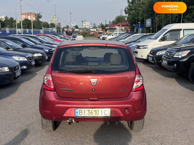 Dacia Sandero, 2009, Газ пропан-бутан / Бензин, 1.39 л., 162 тис. км, Хетчбек, Помаранчевий, Полтава 52299 фото