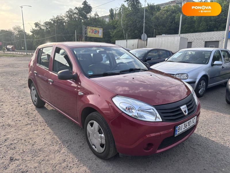 Dacia Sandero, 2009, Газ пропан-бутан / Бензин, 1.39 л., 162 тис. км, Хетчбек, Помаранчевий, Полтава 52299 фото