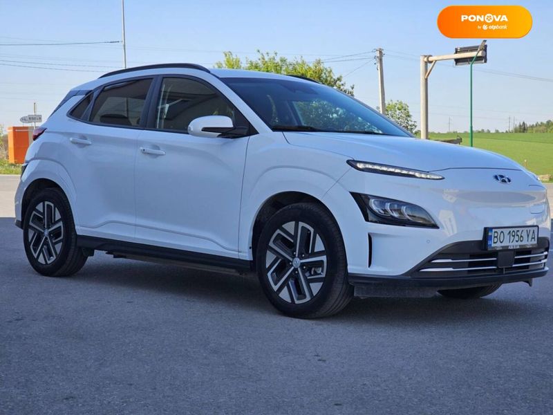 Hyundai Kona Electric, 2022, Електро, 6 тыс. км, Внедорожник / Кроссовер, Белый, Тернополь 43733 фото