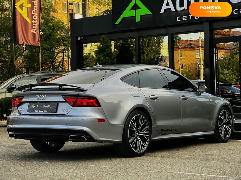 Audi A7 Sportback, 2016, Бензин, 3 л., 69 тис. км, Ліфтбек, Сірий, Київ 102445 фото