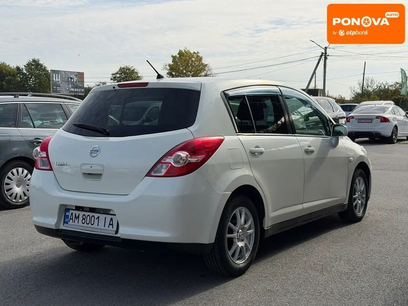 Nissan TIIDA, 2010 р., Бензин, 101 тис. км, Хетчбек, Білий, Житомир AT-10429058 фото