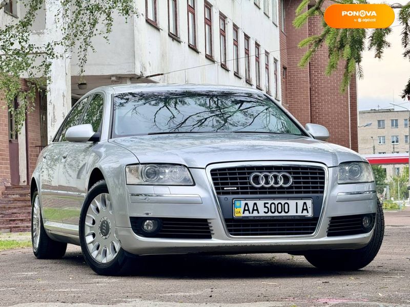 Audi A8, 2007, Бензин, 4.2 л., 159 тис. км, Седан, Сірий, Київ 107603 фото