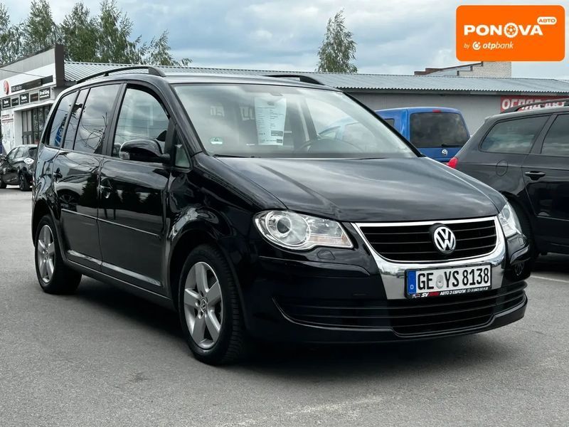 Volkswagen Touran, 2007 р., Газ пропан-бутан / Бензин, 220 тис. км, Мінівен, Чорний, Житомир AT-10417909 фото