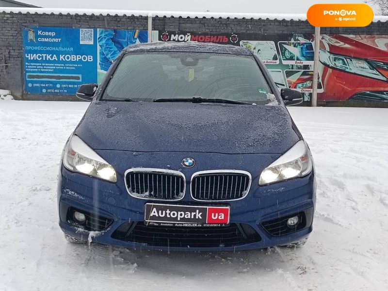 BMW 2 Series Active Tourer, 2016, Дизель, 2 л., 219 тис. км, Мікровен, Синій, Харків 27718 фото