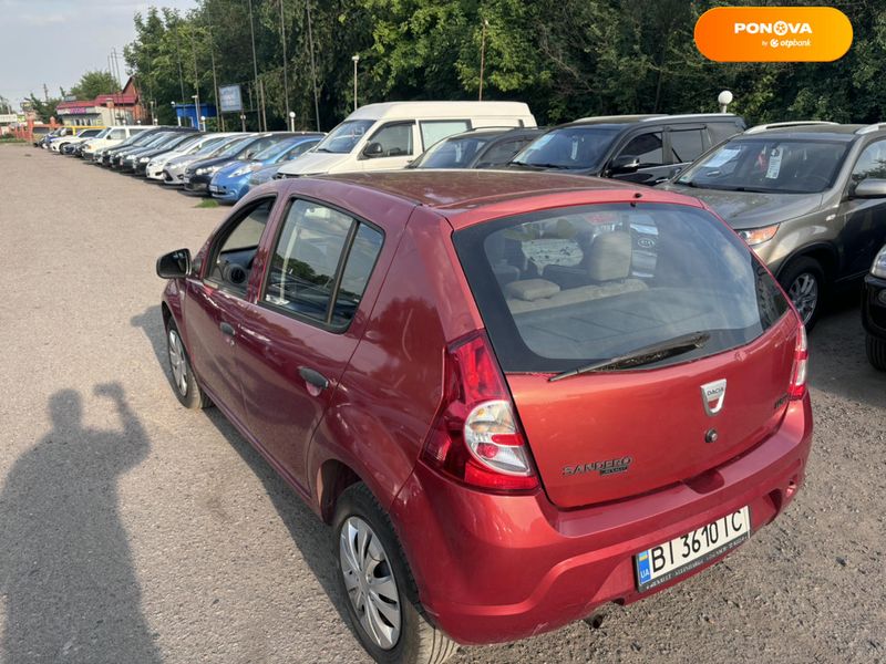 Dacia Sandero, 2009, Газ пропан-бутан / Бензин, 1.39 л., 162 тыс. км, Хетчбек, Оранжевый, Полтава 52299 фото