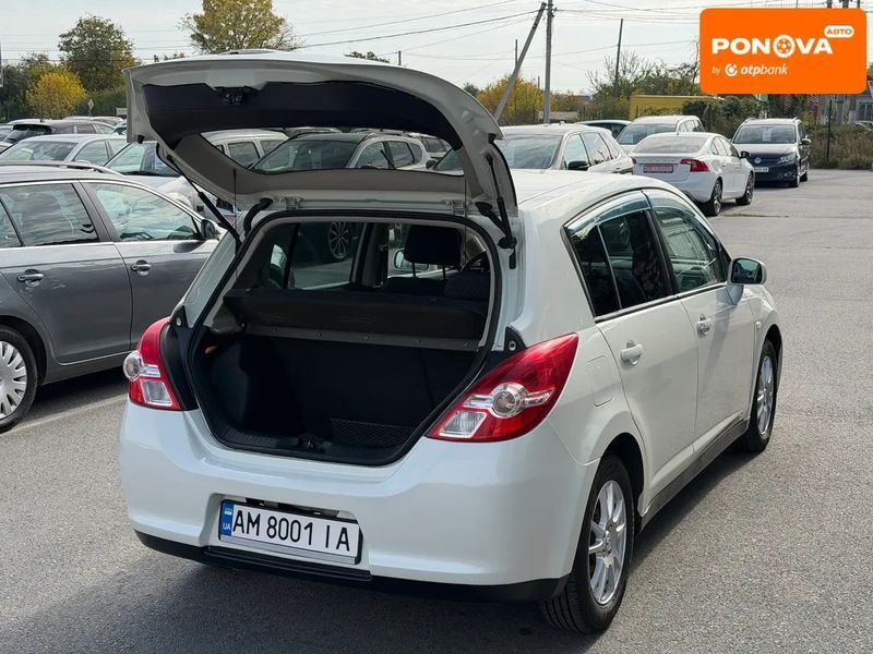 Nissan TIIDA, 2010 р., Бензин, 101 тис. км, Хетчбек, Білий, Житомир AT-10429058 фото