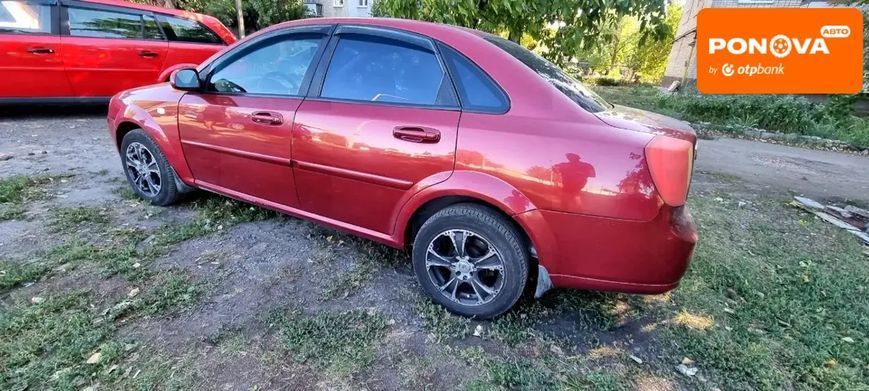 Chevrolet Lacetti, 2007 г., Газ пропан-бутан / Бензин, 217 тыс. км, Седан, Красный, Павлоград AT-10401585 фото