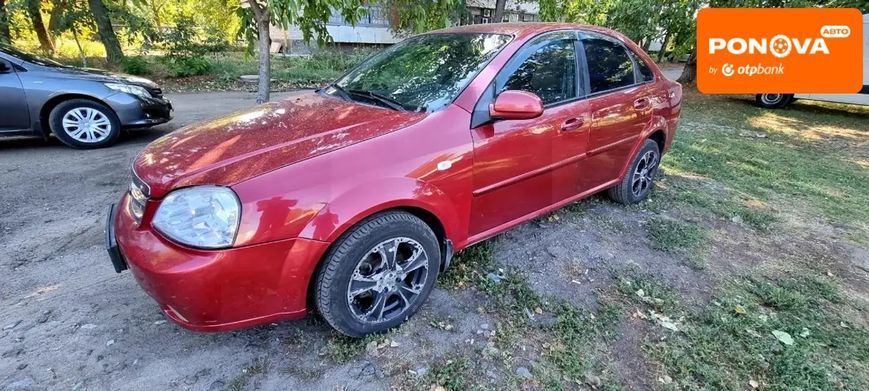 Chevrolet Lacetti, 2007 г., Газ пропан-бутан / Бензин, 217 тыс. км, Седан, Красный, Павлоград AT-10401585 фото