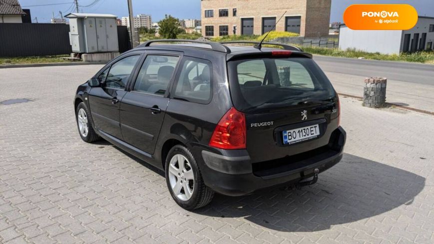 Peugeot 307, 2006, Бензин, 1.6 л., 219 тыс. км, Универсал, Чорный, Тернополь Cars-Pr-61593 фото