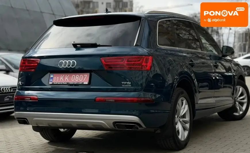 Audi Q7, 2017 р., Бензин, 94 тис. км, Позашляховик / Кросовер, Синій, Львів AT-10418220 фото