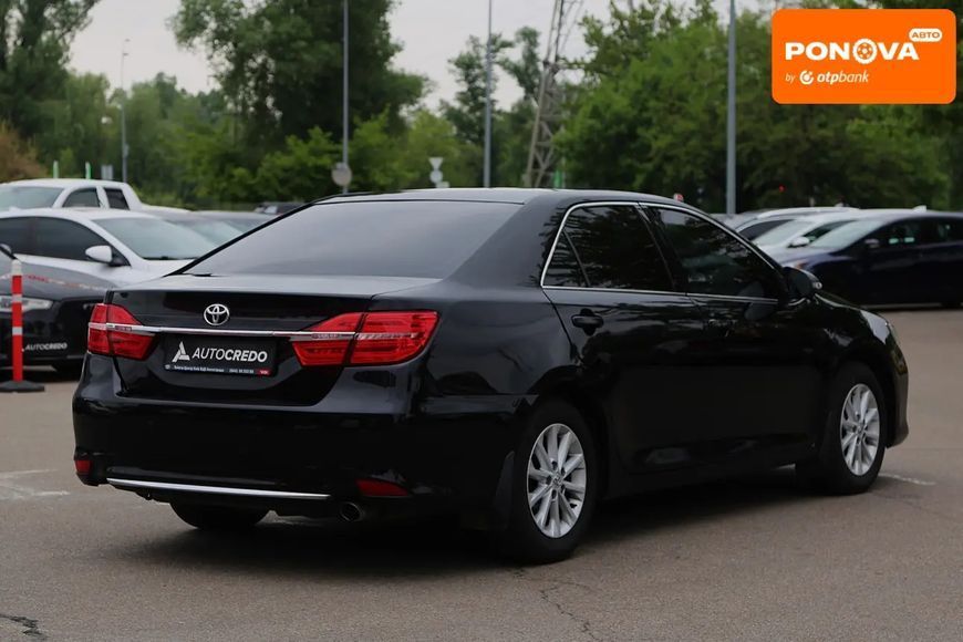 Toyota Camry, 2015 р., Газ пропан-бутан / Бензин, 202 тис. км, Седан, Чорний, Київ AT-10417379 фото