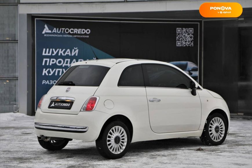 Fiat 500, 2011, Бензин, 1.24 л., 128 тис. км, Хетчбек, Білий, Харків 11340 фото