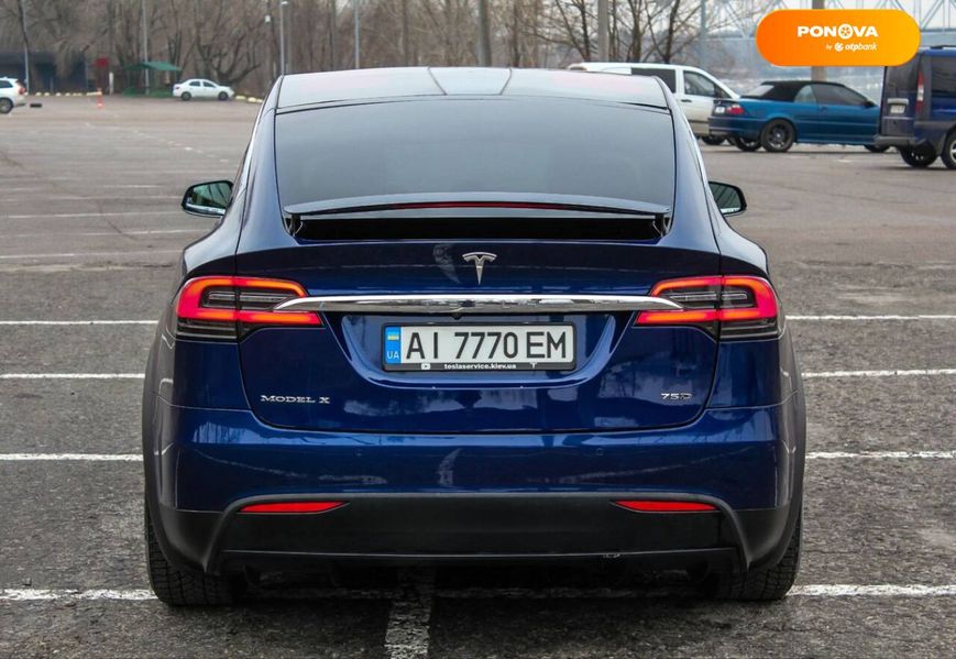 Tesla Model X, 2017, Електро, 123 тыс. км, Внедорожник / Кроссовер, Синий, Киев Cars-Pr-60639 фото