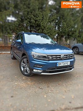 Volkswagen Tiguan Allspace, 2018, Бензин, 2 л., 108 тис. км, Позашляховик / Кросовер, Синій, Суми Cars-Pr-277244 фото