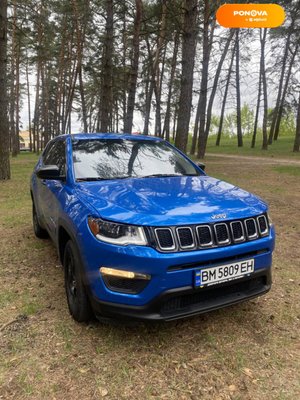 Jeep Compass, 2018, Бензин, 2.4 л., 52 тыс. км, Внедорожник / Кроссовер, Синий, Сумы Cars-Pr-67970 фото