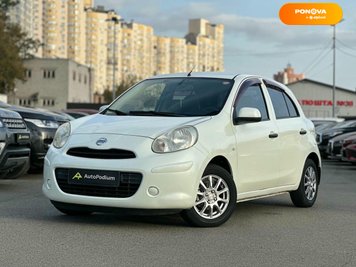 Nissan March, 2012, Бензин, 1.2 л., 99 тис. км, Хетчбек, Білий, Київ 208114 фото