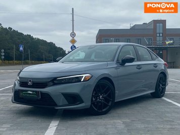 Honda Civic, 2023, Бензин, 2 л., 12 тис. км, Седан, Сірий, Київ 279332 фото