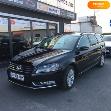 Volkswagen Passat B7, 2011, Дизель, 2 л., 235 тис. км, Універсал, Чорний, Житомир 158411 фото