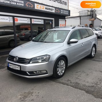 Volkswagen Passat B7, 2013, Дизель, 2 л., 259 тис. км, Універсал, Сірий, Житомир 209856 фото