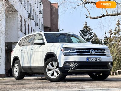 Volkswagen Atlas, 2017, Бензин, 3.6 л., 157 тис. км, Позашляховик / Кросовер, Білий, Київ 28883 фото