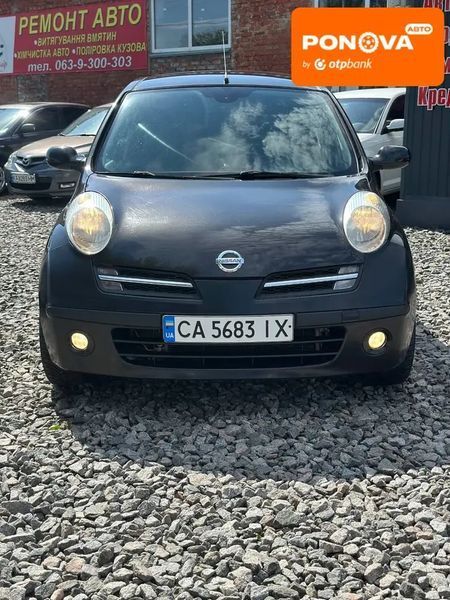 Nissan Micra, 2006 р., Газ пропан-бутан / Бензин, 206 тис. км, Хетчбек, Чорний, Сміла AT-10417880 фото