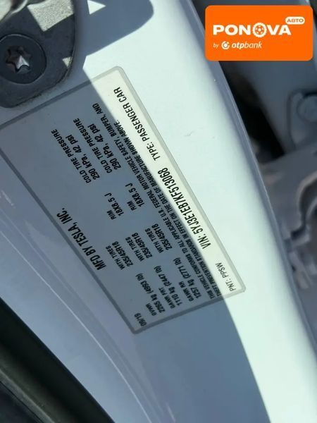 Tesla Model 3, 2019 р., Електро, 51 тис. км, Позашляховик / Кросовер, Білий, Рівне AT-10407163 фото