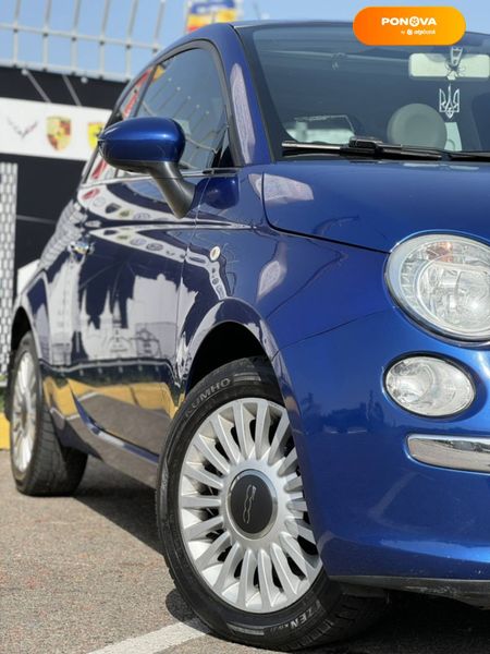 Fiat 500C, 2010, Бензин, 1.2 л., 54 тис. км, Кабріолет, Синій, Київ 101689 фото