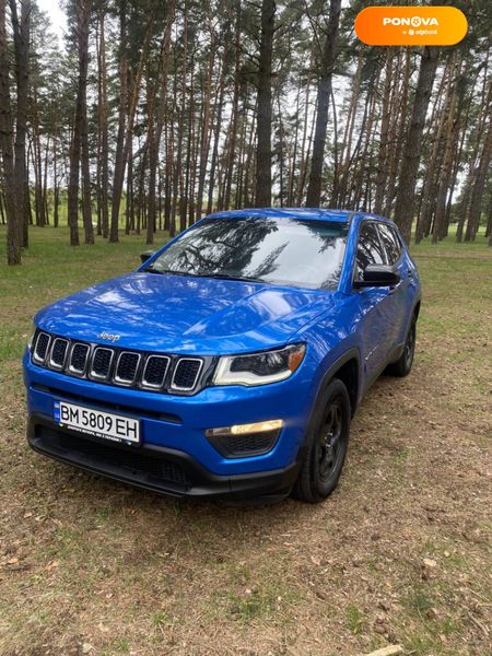 Jeep Compass, 2018, Бензин, 2.4 л., 52 тыс. км, Внедорожник / Кроссовер, Синий, Сумы Cars-Pr-67970 фото