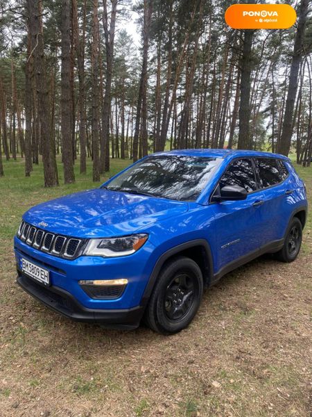 Jeep Compass, 2018, Бензин, 2.4 л., 52 тыс. км, Внедорожник / Кроссовер, Синий, Сумы Cars-Pr-67970 фото