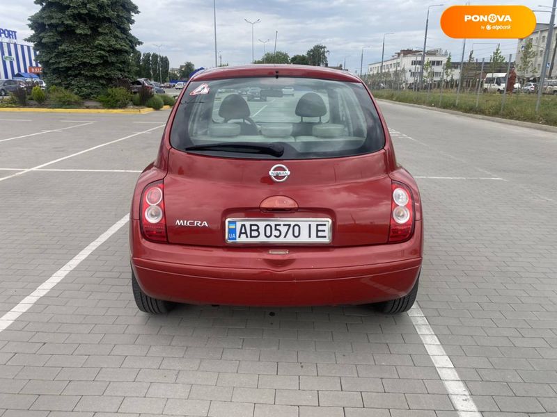 Nissan Micra, 2007, Бензин, 1.24 л., 134 тыс. км, Хетчбек, Красный, Винница Cars-Pr-57951 фото