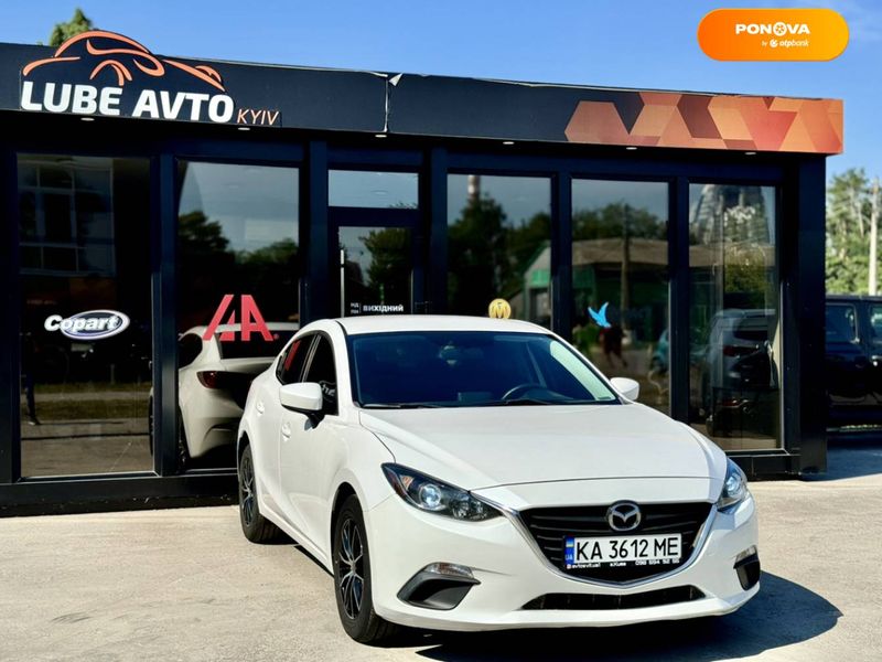 Mazda 3, 2015, Бензин, 2 л., 206 тис. км, Седан, Білий, Київ 108005 фото