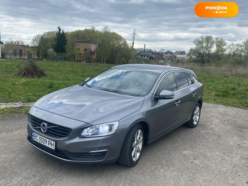 Volvo V60, 2015, Дизель, 1.97 л., 123 тис. км, Універсал, Сірий, Львів Cars-Pr-68601 фото