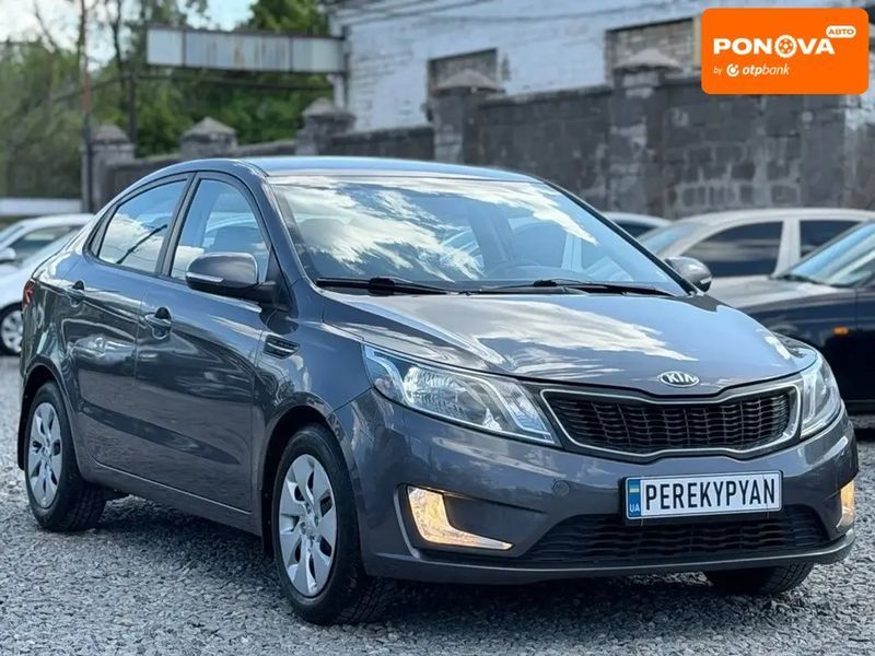 Kia Rio, 2012 р., Бензин, 161 тис. км, Седан, Сірий, Дніпро (Дніпропетровськ) AT-10417736 фото
